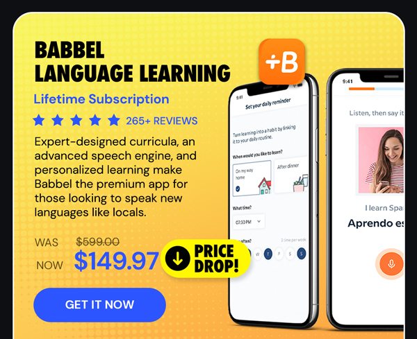 Babbel Language Learning: Lifetime Subscription (All Languages)