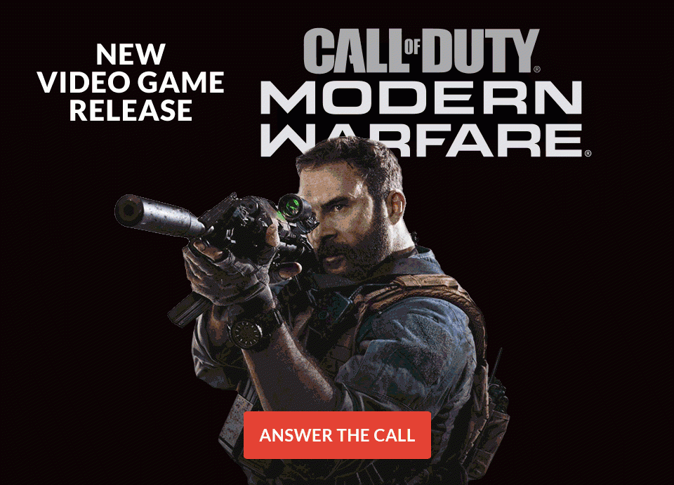 New Video Game Release - Call of Duty - Modern Warfare