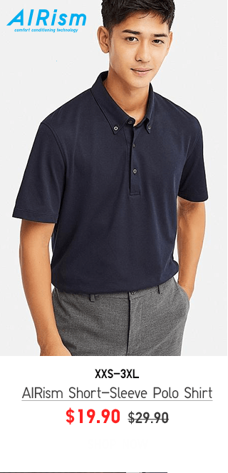 AIRISM SHORT-SLEEVE POLO SHIRT $19.90