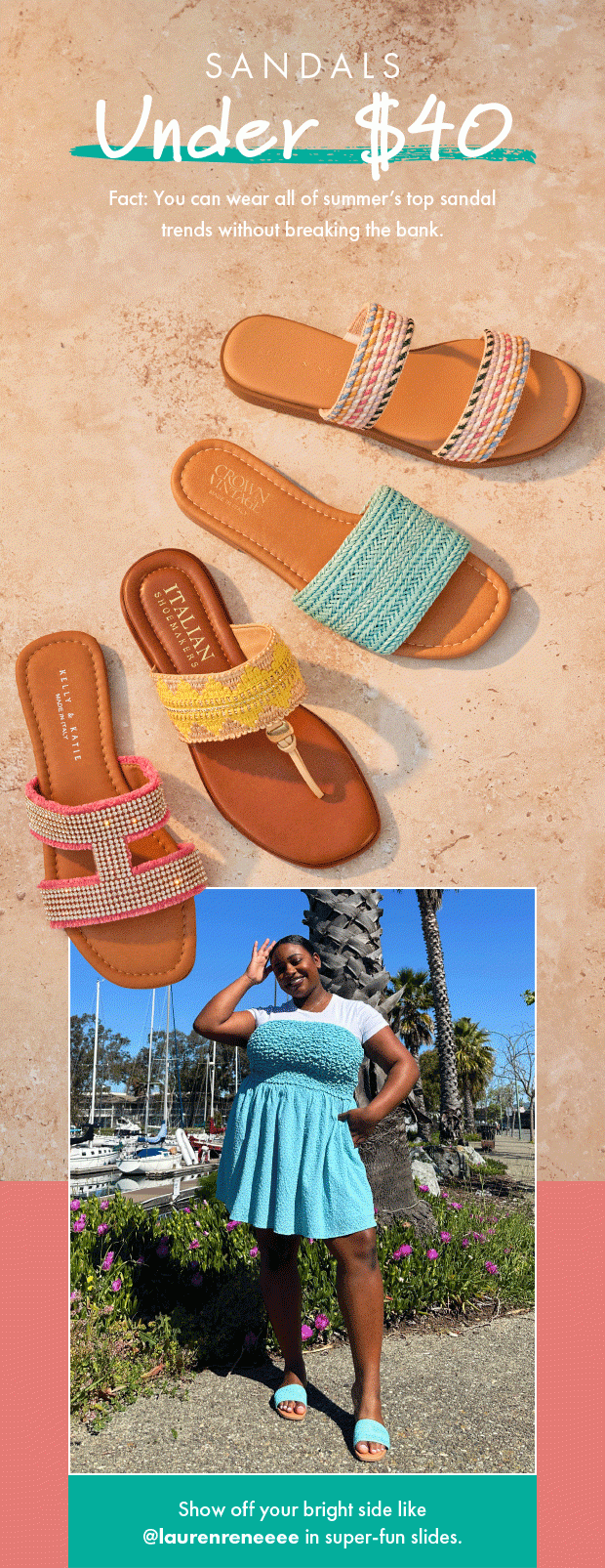 SANDALS UNDER $40