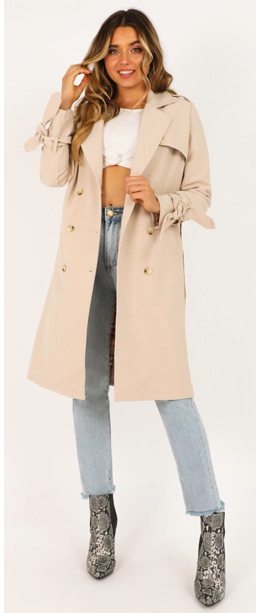 Shop: Coolest Girl Coat In Beige