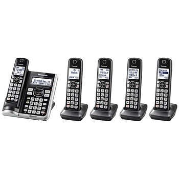 Panasonic KX-TG785SK DECT 6.0 5-Handset Cordless Phone System