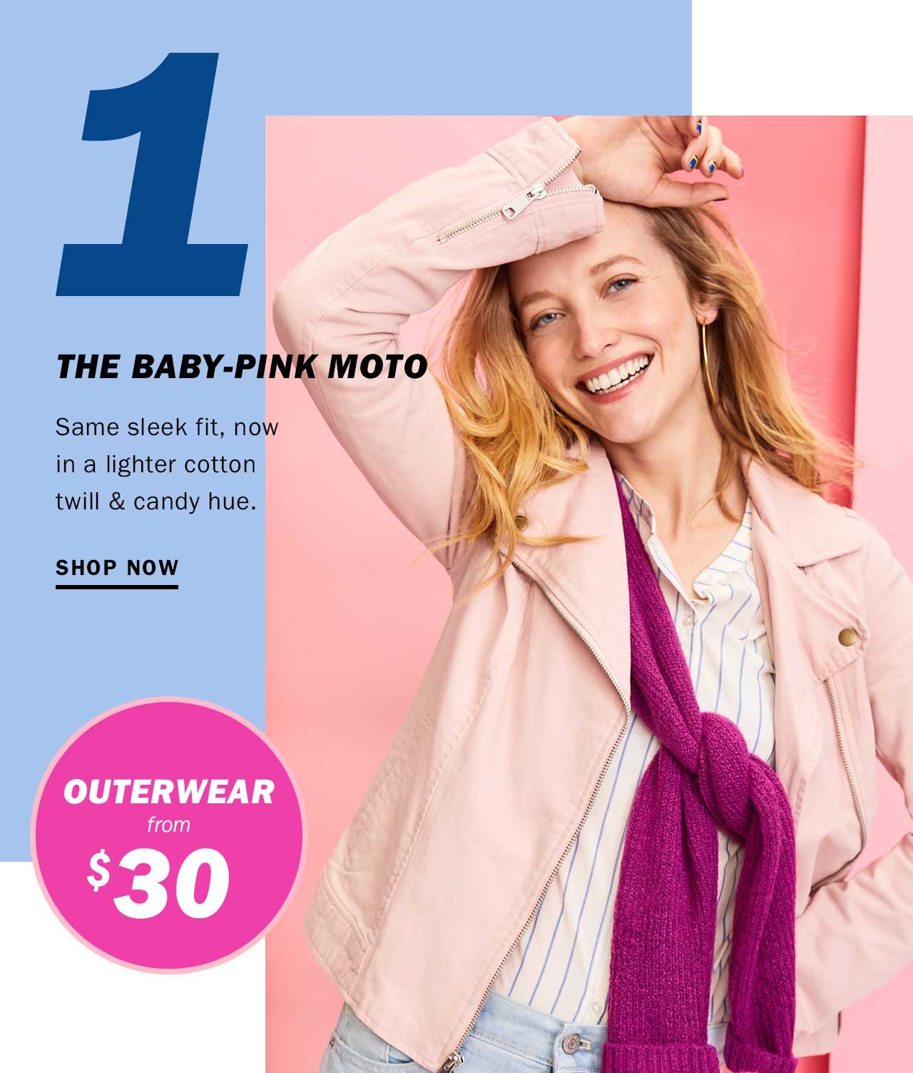 1 | The baby-pink moto