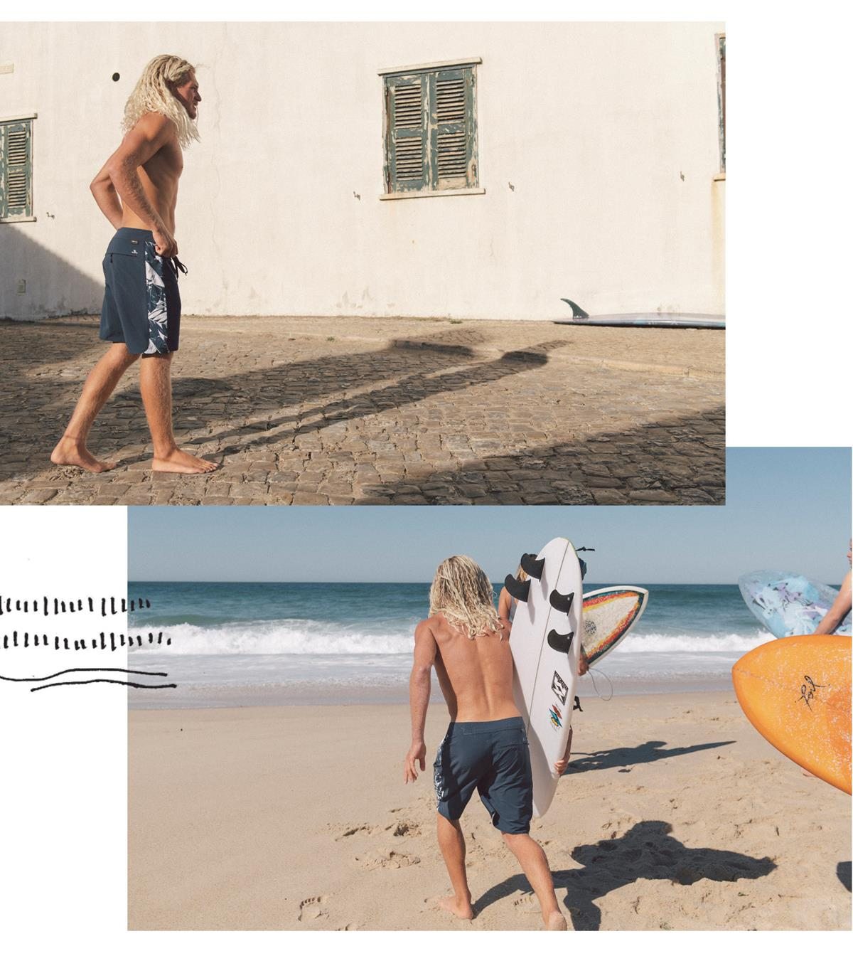 Kolton Sullivan in the Mirage 3-2-One Cordura Ultimate Boardshort