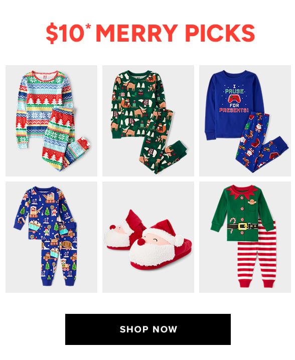 $10 Holiday Pajamas