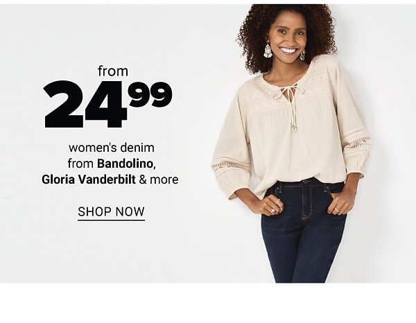 Women's denim from Bandolino, Gloria Vanderbilt & more from $24.99. Shop Now.