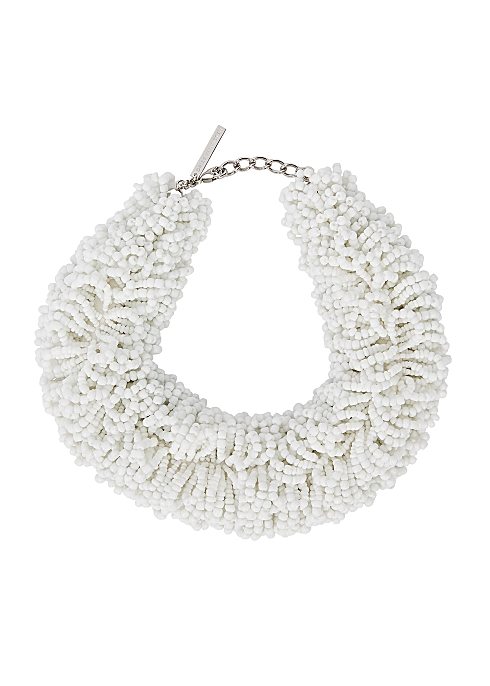 DRIES VAN NOTEN
White beaded choker