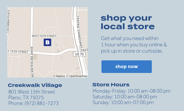 shop your local store | Get what you need within 1 hour when you buy online & pick up in store or curbside | shop now