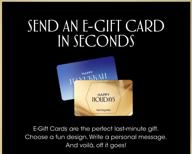 Send an E-Gift Card!