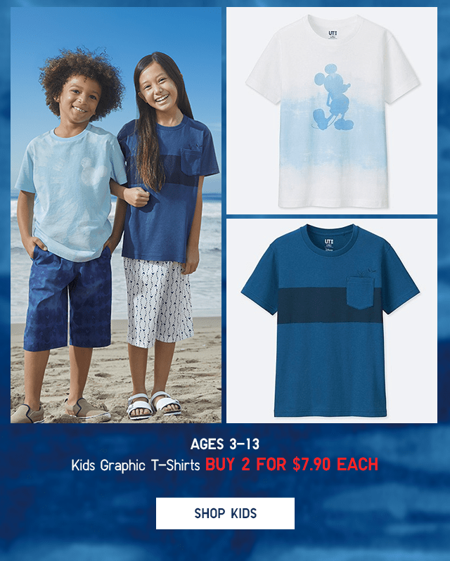 KIDS GRAPHIC T-SHIRTS - BUY 2+ FOR $7.90 EACH