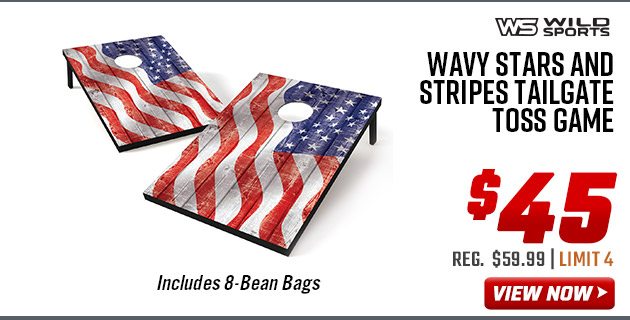 Wild Sports Wavy Stars and Stripes Tailgate Toss Game