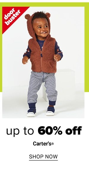 up to 60% off Carters - Shop Now