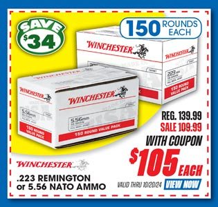 Winchester .223 Remington or 5.56 NATO Ammo