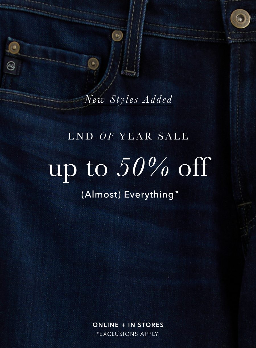 End of Year Sale: Up to 50% Off