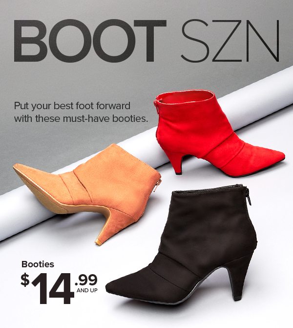 Shop Booties $14.99 and Up