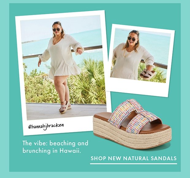 SHOP NEW NATURAL SANDALS