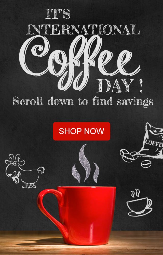 It's International coffee day- find savings