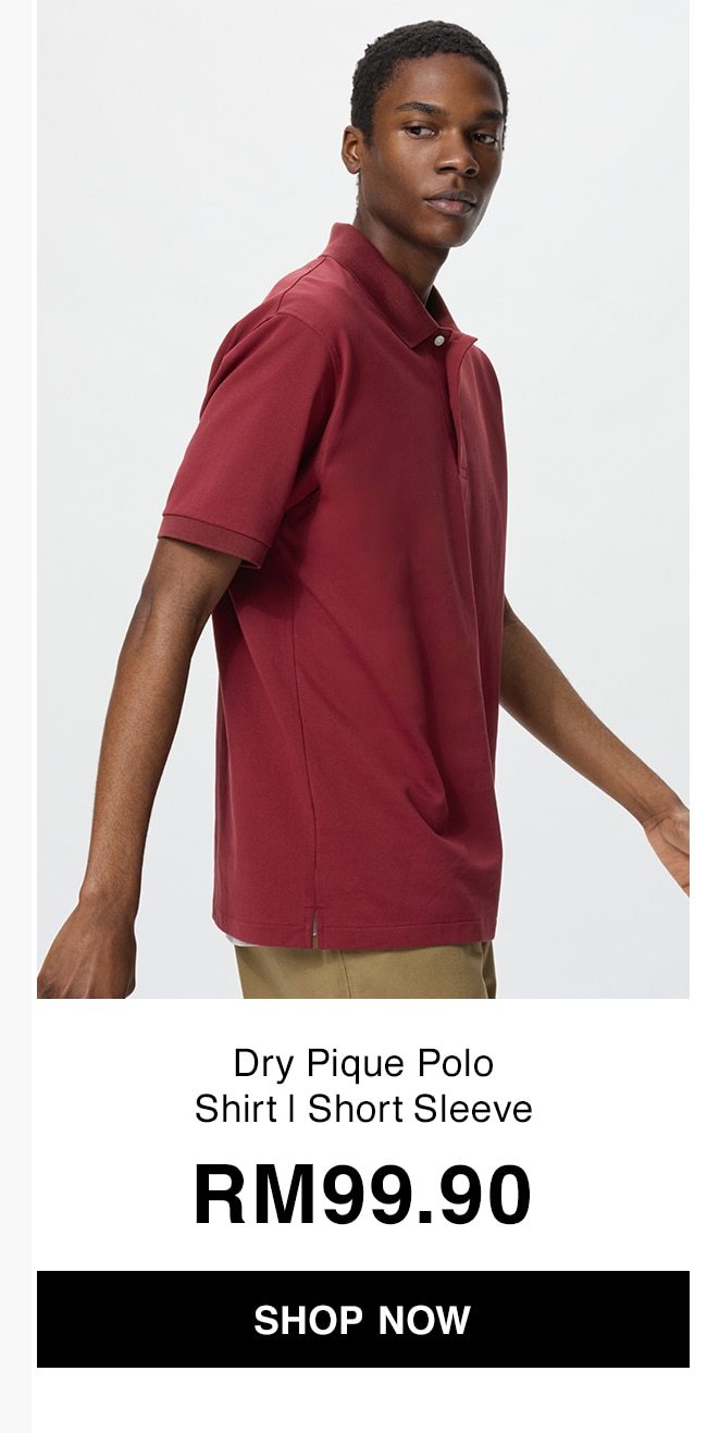 Dry Pique Polo Shirt | Short Sleeve