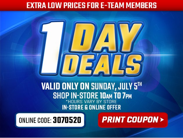 One Day Deals - Sunday, July 5th, 2020