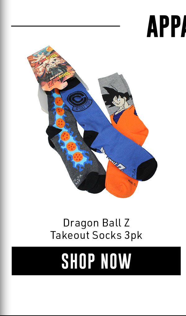 DBZ Takeout Socks 3pk