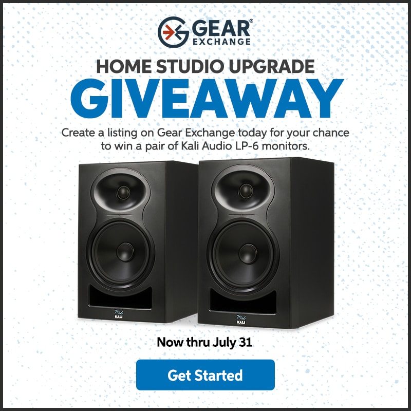 Gear Exchange Home Studio Upgrade Giveaway. Get started.