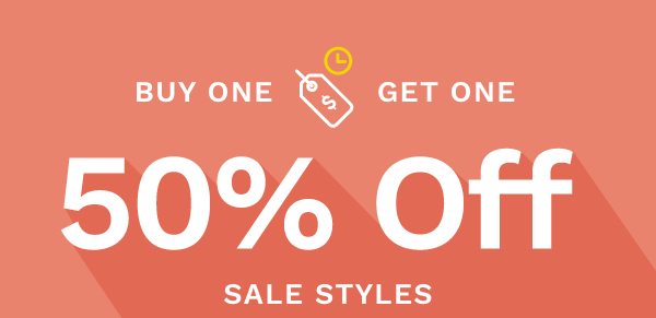 Buy One, Get One 50% off Sale Styles