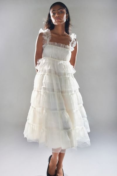 Sister Jane Lexi Tulle Tiered Midi Dress