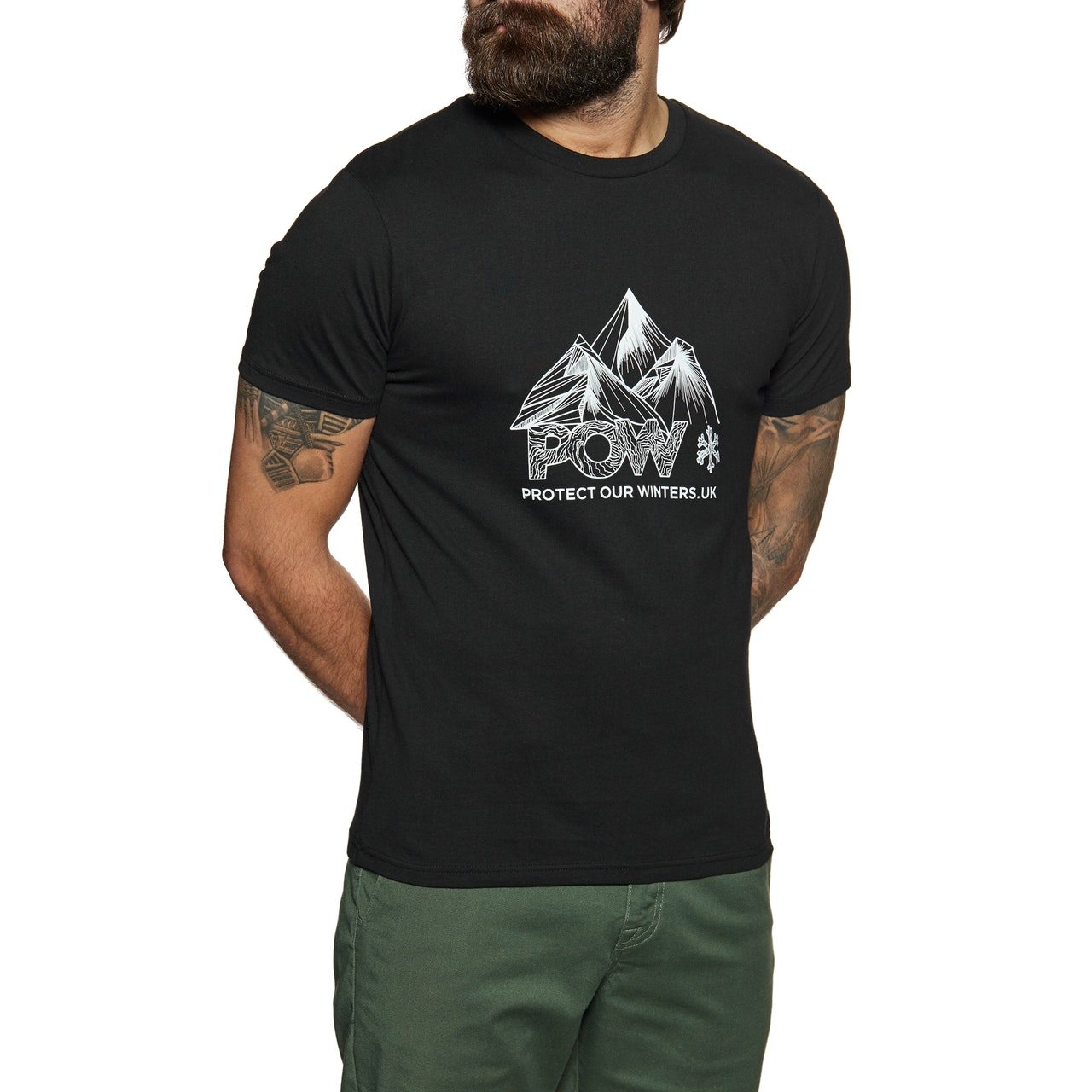 Protect Our Winters POW x Dewerstone Graphic Short Sleeve T-Shirt - Black