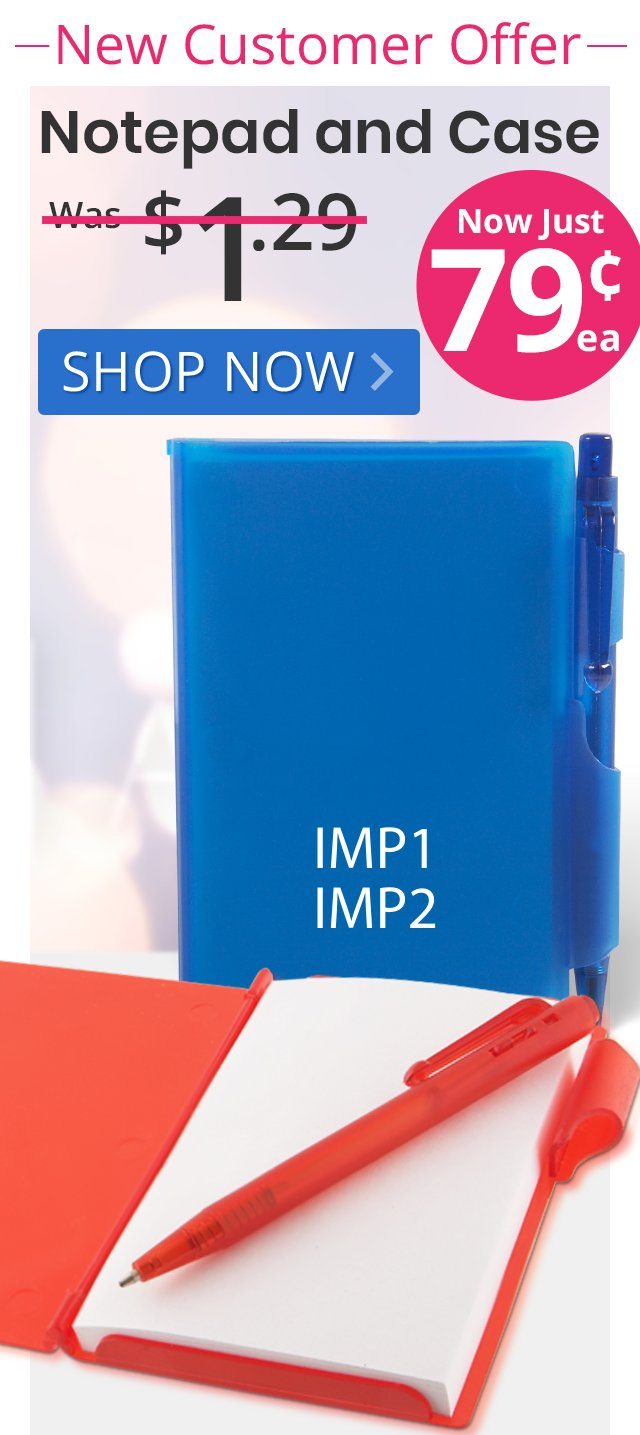 Notepad and Case for only 79¢ each!