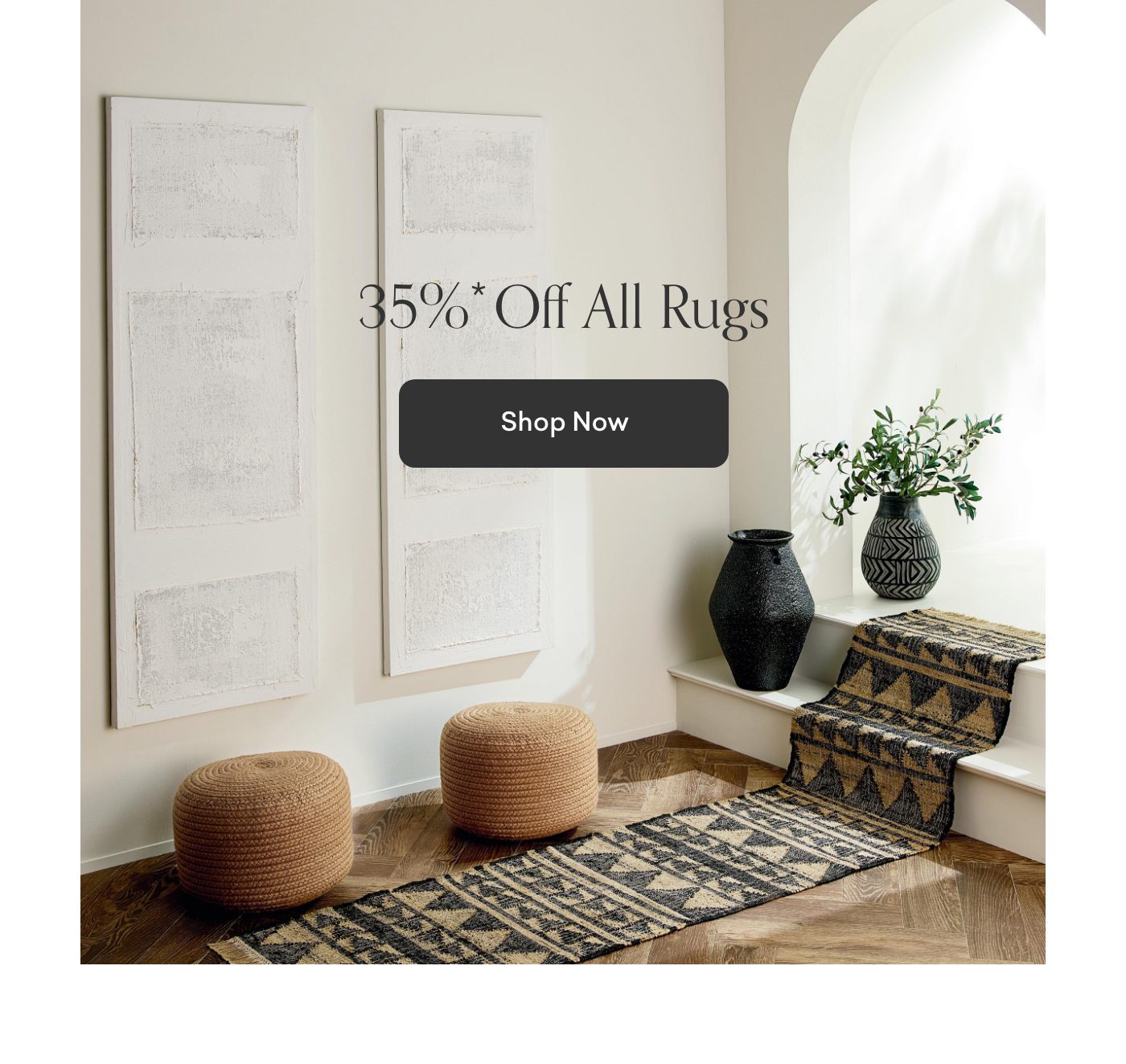 35% off All Rugs. Shop Now