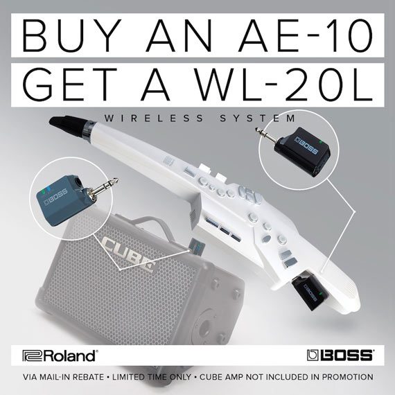 Buy an AE-10 Aerophone, Get a WL-20L Wireless System -- FREE!