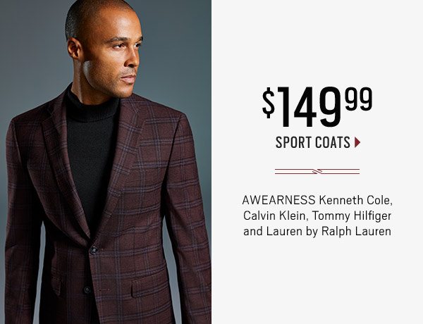 STARTS TODAY | UP TO 75% Off Original Prices + $179.99 Designer Suits & $149.99 Sport Coats + $59.99 Dress Pants + 30% Off Shoes + $199.99 Suits & Suit Separates + $19.99 Clearance Sweaters & Even More on Clearance - SHOP NOW