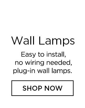 Wall Lamps - Easy to install, no wiring needed, plug-in wall lamps. - Shop Now