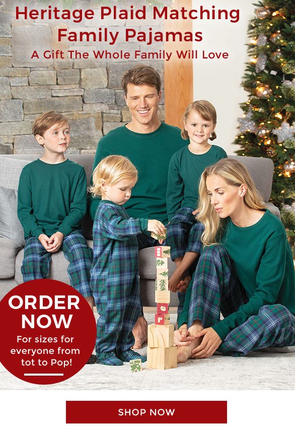 Matching Family Heritage Plaid Pajamas 