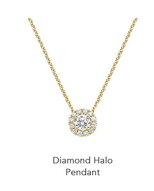 Diamond Halo Pendant