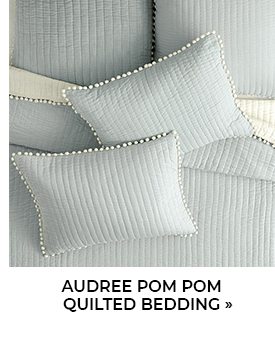 Audree Pom Pom Quilted Bedding