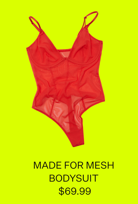 Made For Mesh Underwire Bodysuit