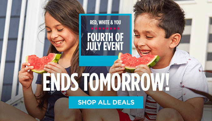 RED, WHITE & YOU | FOURTH OF JULY EVENT ENDS TOMORROW! | SHOP ALL DEALS