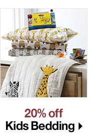 20% off Kids Bedding