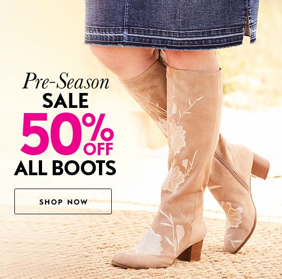 Pre-Season SALE: 50% Off All Boots 