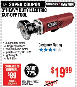 3 in. Heavy Duty Electric Cut-Off Tool