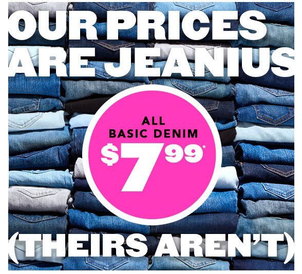 All Basic Denim $7.99