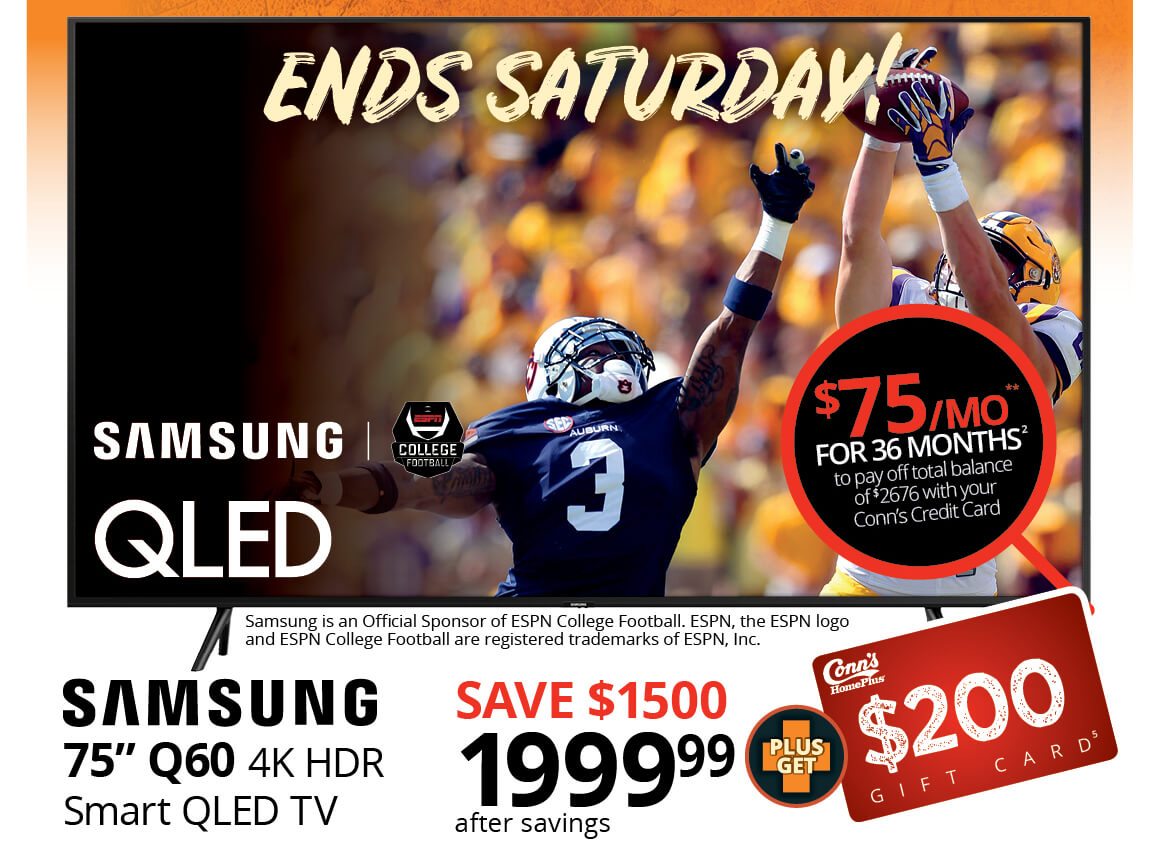 SAMSUNG 75” QLED TV