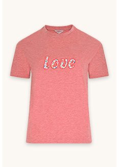 Ashbourne Ditsy Love Embroidered T-shirt