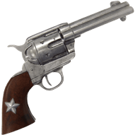 Pewter Lonestar 45 Revolver