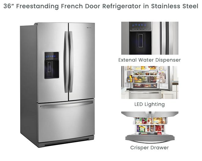 36" French Door Refrigerator