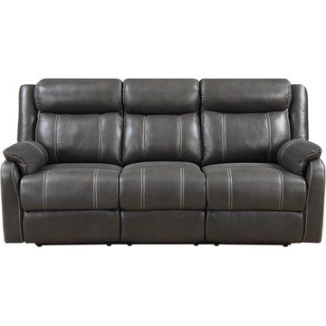 Domino Gray Dual Reclining Sofa