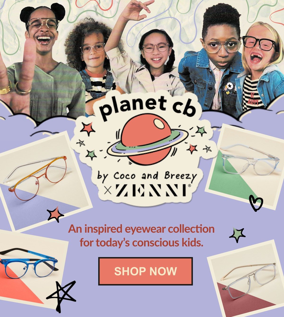 planet cb by Coco and Breezy x Zenni