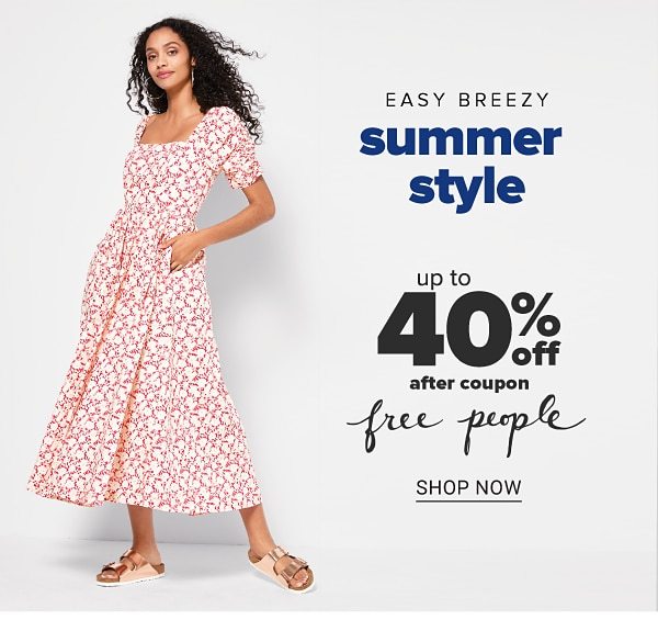 Easy breezy summer style - Up to 40% off after coupon Free People. Shop Now.