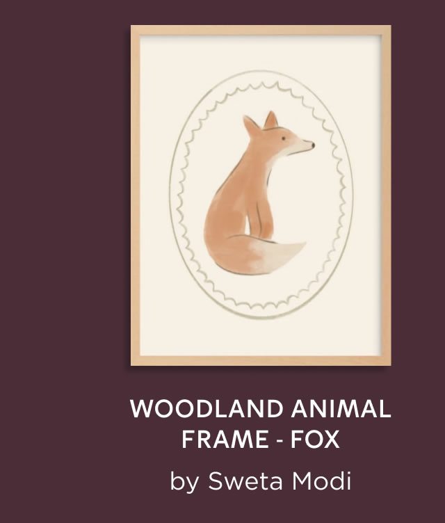 Woodland Animal Frame - Fox